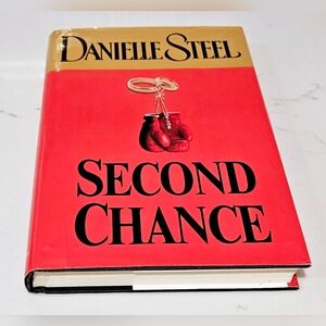 Danielle Steel 'Second Chance' Hardcover Book - Red Cover Romance Novel